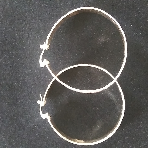 Laminated gold 3 tones XLarge hoops - Picture 3 of 6